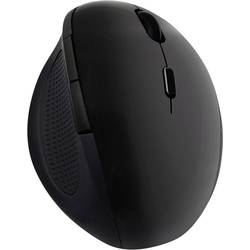 LogiLink ID0139 optická ergonomická myš, přenos bezdrátový, 6 tlačítko, 1600 dpi, černá