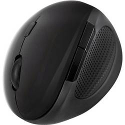 LogiLink ID0139 optická ergonomická myš, přenos bezdrátový, 6 tlačítko, 1600 dpi, černá