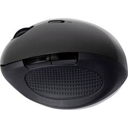 LogiLink ID0139 optická ergonomická myš, přenos bezdrátový, 6 tlačítko, 1600 dpi, černá