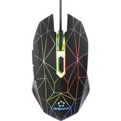 Renkforce RF-GM-120 optická herní myš, přenos USB, 6 tlačítko, 3600 dpi, černá