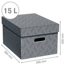 Leitz úložný box VON šedá 15 l (š x v x h) 265 x 205 x 365 mm 3 ks