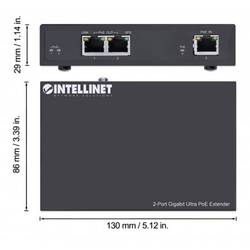 Intellinet 561600 PoE extender 10 / 100 / 1000 MBit/s IEEE 802.3af (12.95 W), IEEE 802.3at (25.5 W), IEEE 802.3bt