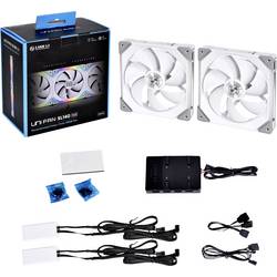 Lian Li UF-SL140-2W PC větrák s krytem bílá (š x v x h) 140 x 140 x 25 mm včetně LED osvětlení