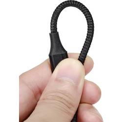 Renkforce USB kabel USB 2.0 USB-A zástrčka, USB Micro-B zástrčka 1.00 m černá magnetická zástrčka RF-4746074