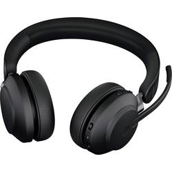 Jabra Evolve2 65 UC Headset otevřená (On Ear) Bluetooth® stereo černá regulace hlasitosti, Indikátor nabití, Vypnutí zvuku mikrofonu telefon