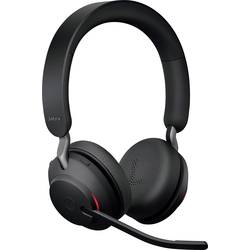 Jabra Evolve2 65 UC Headset otevřená (On Ear) Bluetooth® stereo černá regulace hlasitosti, Indikátor nabití, Vypnutí zvuku mikrofonu telefon