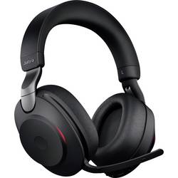 Jabra Evolve2 85 UC telefon Headset uzavřená (Over Ear) Bluetooth®, kabelová stereo černá Redukce šumu mikrofonu regulace hlasitosti, Indikátor nabití, Vypnutí