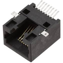 encitech 3253-0007-02, konektor RJ, zásuvka, vestavná horizontální, černá, 1 ks