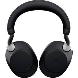 Jabra Evolve2 85 UC telefon Headset uzavřená (Over Ear) Bluetooth®, kabelová stereo černá Redukce šumu mikrofonu regulace hlasitosti, Indikátor nabití, Vypnutí