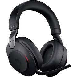 Jabra Evolve2 85 UC telefon Headset uzavřená (Over Ear) Bluetooth®, kabelová stereo černá Redukce šumu mikrofonu regulace hlasitosti, Indikátor nabití, Vypnutí