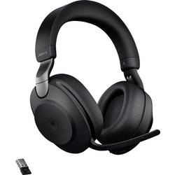 Jabra Evolve 2 85 Headset uzavřená (Over Ear) Bluetooth®, kabelová stereo černá Redukce šumu mikrofonu regulace hlasitosti, Indikátor nabití, Vypnutí zvuku