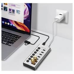 LogiLink UA0447 USB Hub 5 + 2 porty USB-A, USB-C® USB 3.2 Gen1 5 GBit/s hliník UA0447