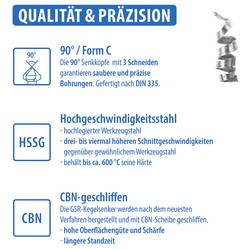 GSR B04042083 záhlubník 8.3 mm HSS broušený válcová stopka 1 ks