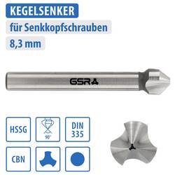 GSR B04042083 záhlubník 8.3 mm HSS broušený válcová stopka 1 ks