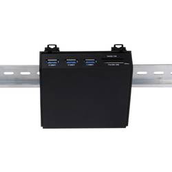 Renkforce držák DIN-Rail Vhodné pro (vývojové sady): Raspberry Pi®, Arduino, Banana Pi včetně montáže na lištu černá