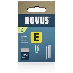 Novus Tools 044-0089 Hřebíky do sponkovačky Typ J Vnější délka 16 mm 1000 ks