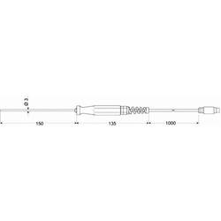 ponorná teplotní sonda Greisinger GTF 601 1/3DIN -50 do 600 °C Pt100