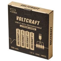 VOLTCRAFT akumulátor AAA Li-Ion 500 mAh 1.5 V 4 ks