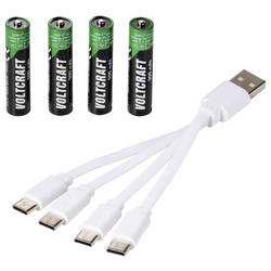 VOLTCRAFT akumulátor AAA Li-Ion 500 mAh 1.5 V 4 ks