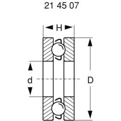 Reely axiální drážkované kuličkové ložisko chromocel vnitřní Ø: 6 mm vnější Ø: 13 mm počet otáček (max.): 10000 ot./min