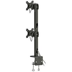 Neomounts FPMA-D960DVBLACKPLUS držák na stůl pro monitor 2 Displej: (s) 43,2 cm (17) - 124,5 cm (49) černá nakláněcí, otočný, naklápěcí, nastavitelná výška