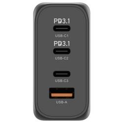 VOLTCRAFT UC-3C1A140W02 USB nabíječka 140 W 3x USB-C®, 1x USB A Počet výstupů: 4 x GaN, USB Power Delivery (USB-PD) , Rychlonabíječka
