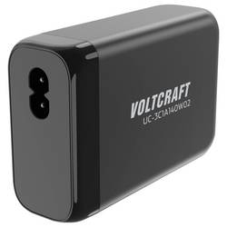 VOLTCRAFT UC-3C1A140W02 USB nabíječka 140 W 3x USB-C®, 1x USB A Počet výstupů: 4 x GaN, USB Power Delivery (USB-PD) , Rychlonabíječka