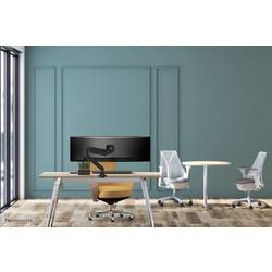 Neomounts NM-D775BLACKPLUS držák na stůl pro monitor 1 Displej: (s) 25,4 cm (10) - 124,5 cm (49) černá otočný, nakláněcí, naklápěcí, nastavitelná výška