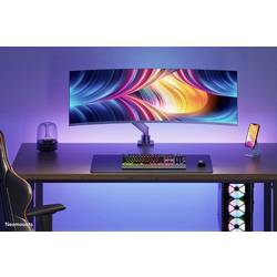 Neomounts NM-D775BLACKPLUS držák na stůl pro monitor 1 Displej: (s) 25,4 cm (10) - 124,5 cm (49) černá otočný, nakláněcí, naklápěcí, nastavitelná výška