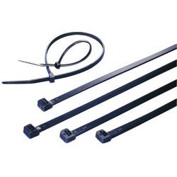 TRU COMPONENTS 1592893, TC-CVR200LW203, stahovací pásky, 7.6 mm, 200 mm, černá, odolná vůči UV záření, 100 ks