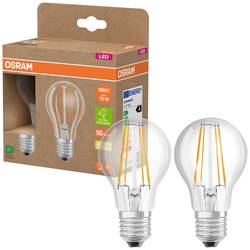 OSRAM HOMELIGHTING 4099854253546 LED Energetická třída (EEK2021) A (A - G) E27 klasická žárovka 5 W = 75 W teplá bílá (Ø x v) 60 mm x 60 mm vlákno 2 ks