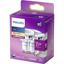 Philips LED 77429500 LED Energetická třída (EEK2021) F (A - G) GU10 žárovka 3.5 W = 35 W teplá bílá (Ø x v) 5 cm x 5.4 cm 2 ks