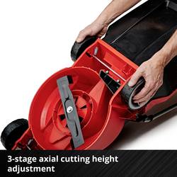 Einhell Power X-Change GE-CM 18/30 Li (1x3,0Ah) akumulátor Akumulátorová sekačka vč. nabíječky, + akumulátor 18 V šířka sekání 30 cm Určen pro 150 m²