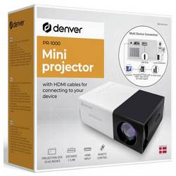 Denver projektor PR-1000 LCD 30 ANSI-Lumen 320 x 240 QVGA integrovaný reproduktor, s dálkovým ovládáním