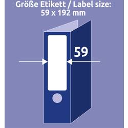 Avery-Zweckform štítky složek L6061-10 59 x 192 mm papír bílá trvalé 40 ks