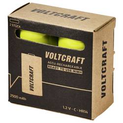 VOLTCRAFT akumulátor malé mono C Ni-MH 2500 mAh 1.2 V 2 ks