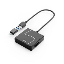 Hama externí čtečka paměťových karet USB-C® černá