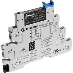 Finder 38.21.0.024.0060 38.21.0.024.0060 časové relé, 0.1 - 21600 s, 250 V/AC, 6 A, 1 ks