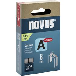 Novus Tools 042-0775 svorky z jemného drátu Typ 53 1800 ks Rozměry (d x š) 8 mm x 11.3 mm