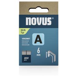 Novus Tools 042-0776 svorky z jemného drátu Typ 53 800 ks Rozměry (d x š) 6 mm x 11.3 mm