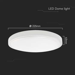 V-TAC 76151 VT-8618W-RD-N venkovní nástěnné LED osvětlení LED LED Energetická třída (EEK2021): F (A - G) 18 W bílá