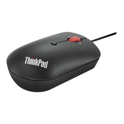 Lenovo ThinkPad Compact optická myš, přenos kabelový, 4 tlačítko, 800 dpi, 1600 dpi, 2400 dpi, černá
