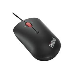 Lenovo ThinkPad Compact optická myš, přenos kabelový, 4 tlačítko, 800 dpi, 1600 dpi, 2400 dpi, černá