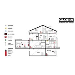 Gloria RC-10 detektor kouře vč. baterie s životností 10 let na baterii (Ø x v) 40 mm x 41 mm