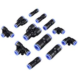 TRU COMPONENTS pneumatická spojka TC-12879280 TC-Fitting kits-A Ø vedení: 4 mm, 6 mm, 8 mm, 10 mm, 12 mm 145 ks