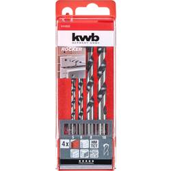 kwb 044800 chrom-molybdenová ocel vrták do betonu 4dílná 5 mm, 6 mm, 8 mm, 10 mm válcová stopka 1 ks