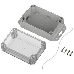 TRU COMPONENTS TC-10860632 Přírubové pouzdro 120 x 80 x 60.20 ABS-PC světle šedá 1 ks