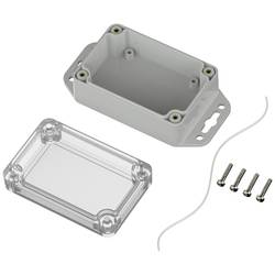 TRU COMPONENTS TC-10860436 Přírubové pouzdro 90 x 60 x 39.90 ABS-PC světle šedá 1 ks