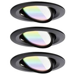 Paulmann 92437 LED stropní svítidlo, LED vestavné svítidlo, LED, LED, 6 W, černá (matná)