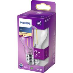 Philips LED 76239100 LED Energetická třída (EEK2021) F (A - G) E27 klasická žárovka 1.5 W = 15 W teplá bílá (Ø x d) 6 cm x 10.4 cm 1 ks